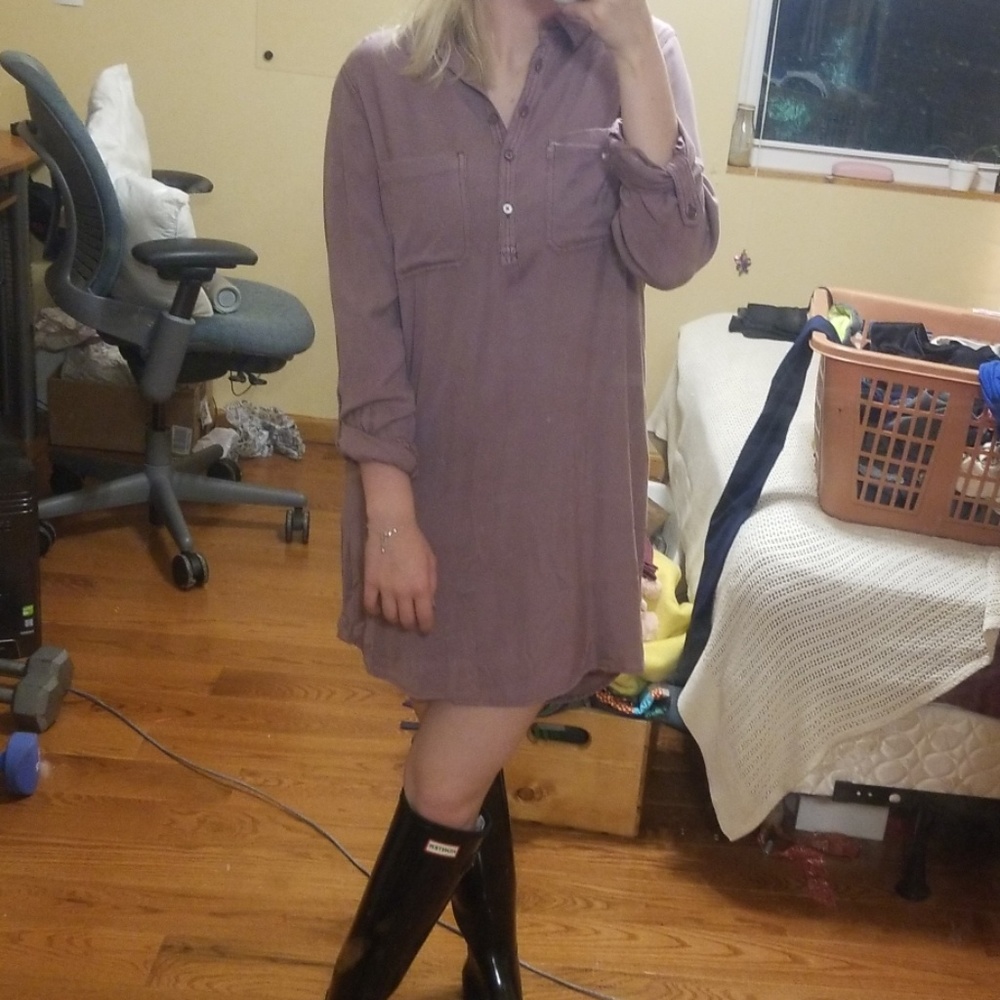 Mauve Tshirt Dress